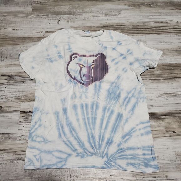 NBA Memphis Grizzlies Tye Dye Shirt Mens Size Large Hand Dyed - Picture 1 of 3